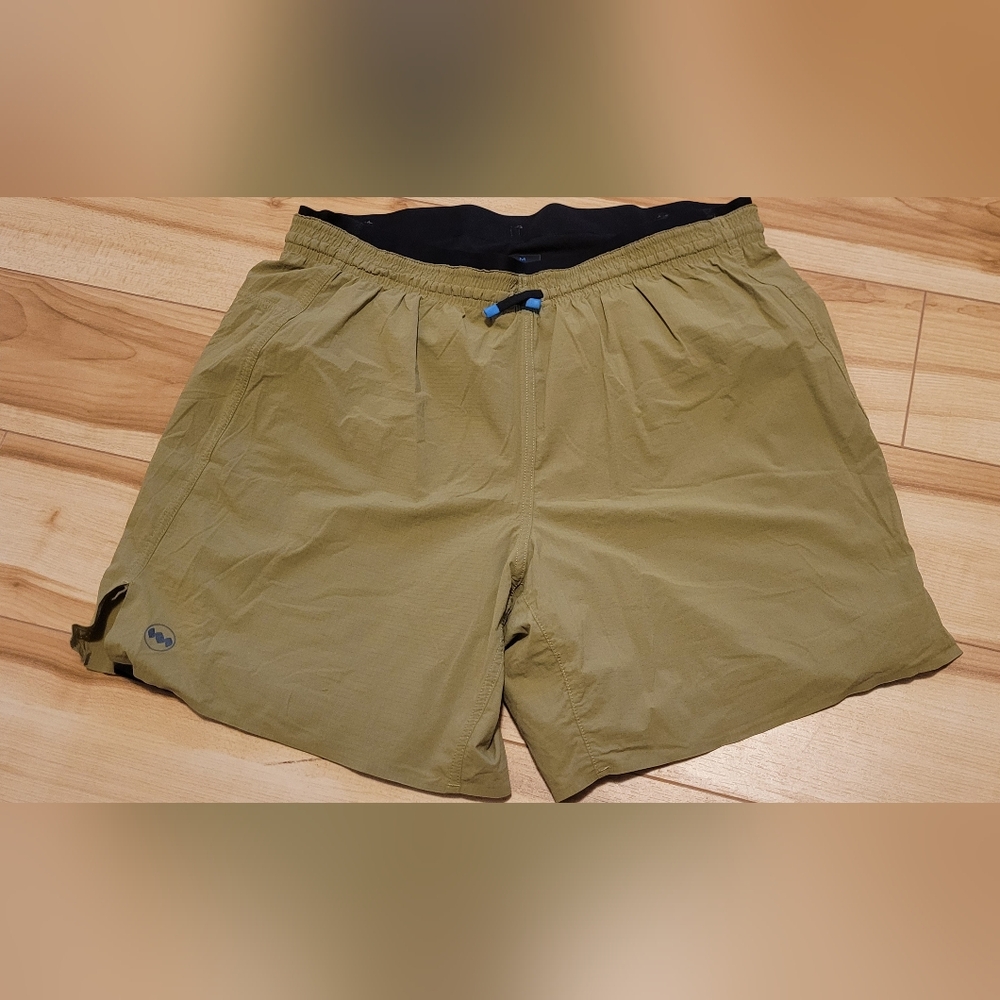 Men's Janji shorts, green, medium